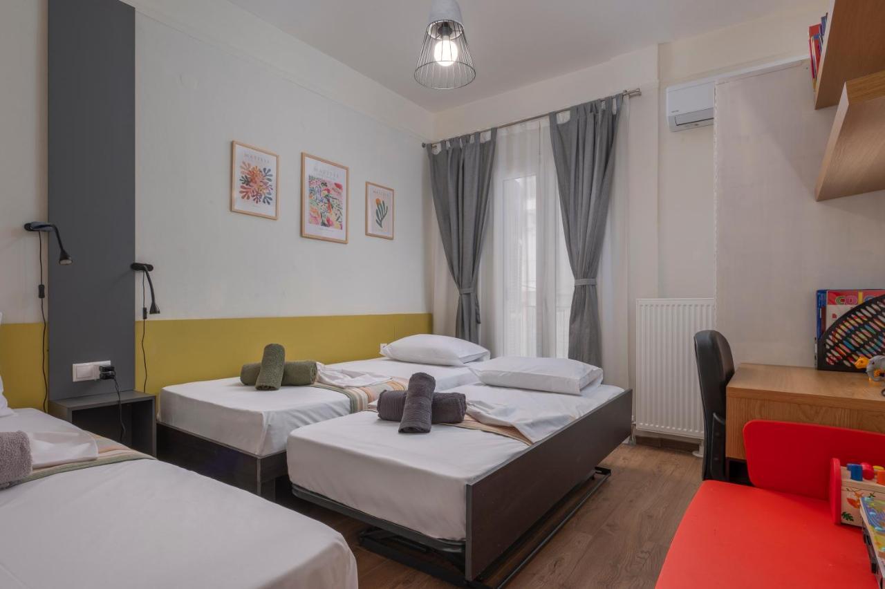 Estia Thessaloniki Apartment, Cozy, Spacious, Sunny, 2 Rooms-5 Beds ภายนอก รูปภาพ