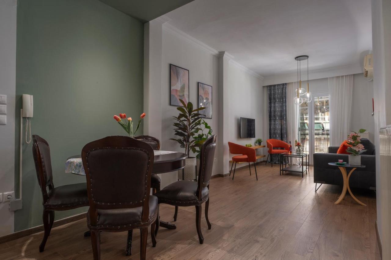 Estia Thessaloniki Apartment, Cozy, Spacious, Sunny, 2 Rooms-5 Beds ภายนอก รูปภาพ