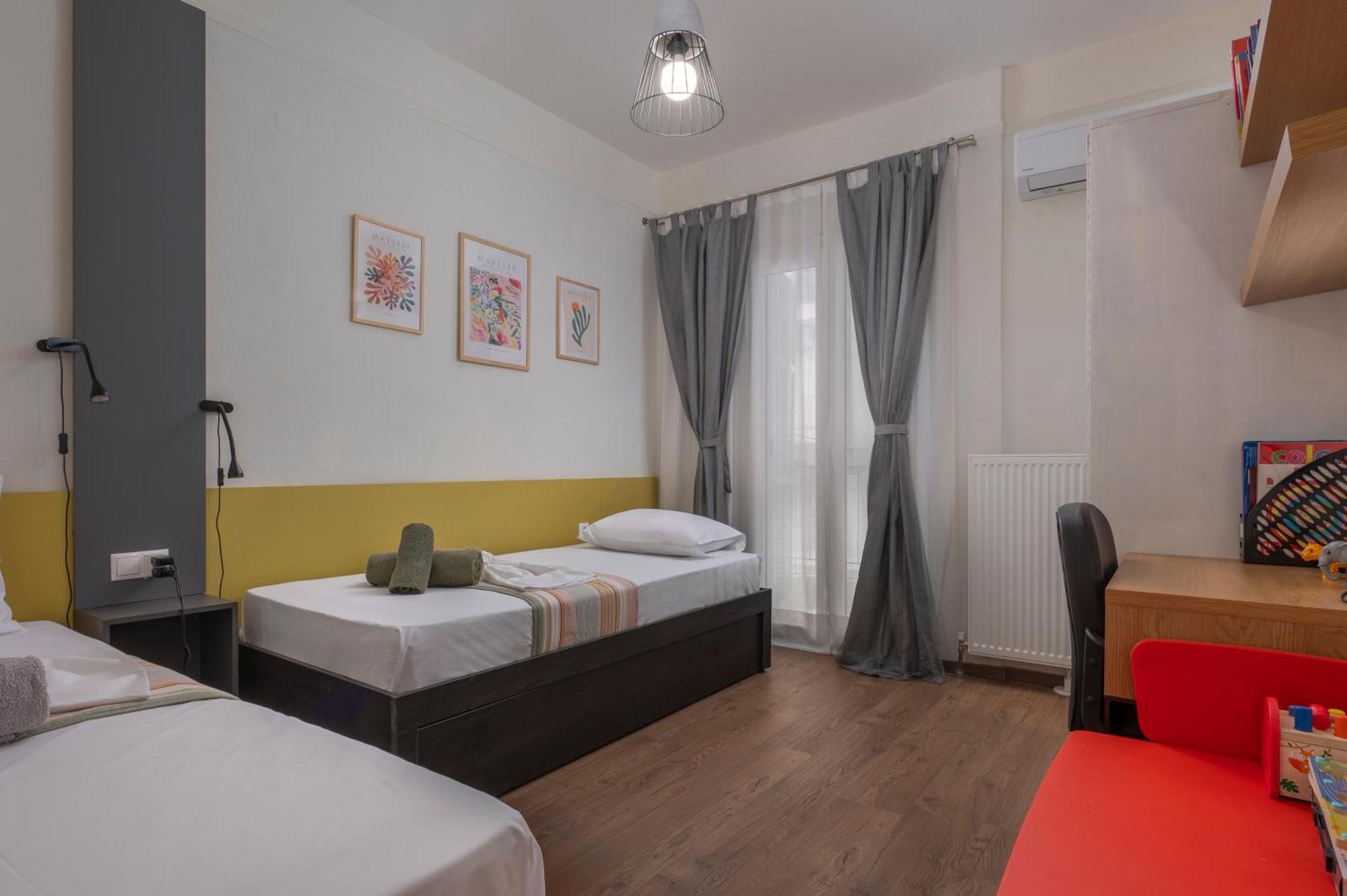Estia Thessaloniki Apartment, Cozy, Spacious, Sunny, 2 Rooms-5 Beds ภายนอก รูปภาพ